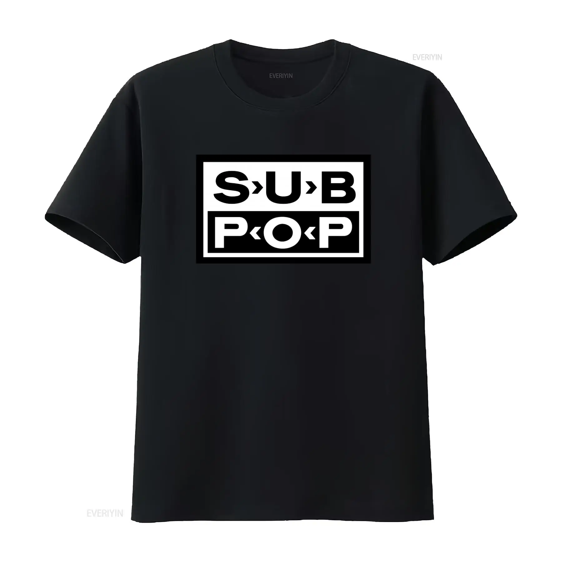 Company Profile Printing - Sub Pop Logo T Shirt Black