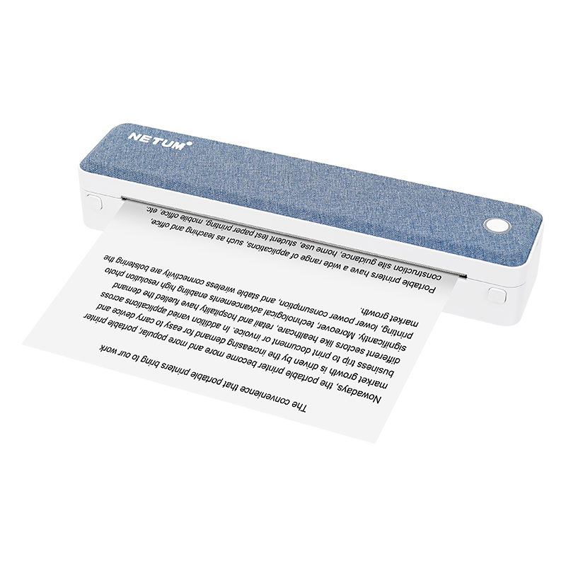 Commercial Document Printing - A4 Portable Thermal Printer Bluetooth Business