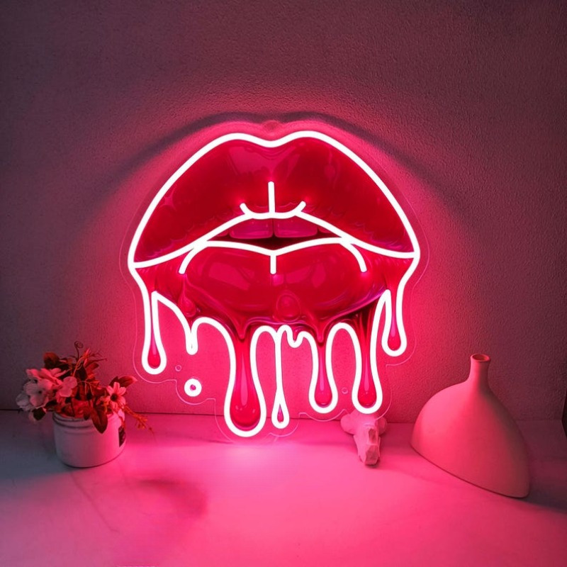 Melting Lips UV Printed Neon S - огляд і ціна Commercial Uv Printing