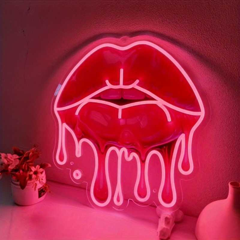Melting Lips UV Printed Neon S - огляд і ціна Commercial Uv Printing