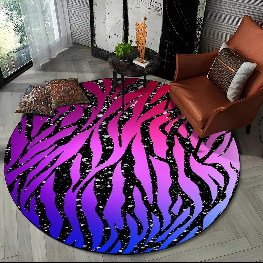 Pink Zebra Stripe Print Round  - огляд і ціна Commercial Printing Machine