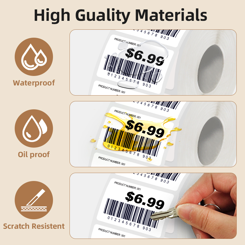 5 Rolls of White Label Sticker - огляд і ціна Commercial Printing Machine