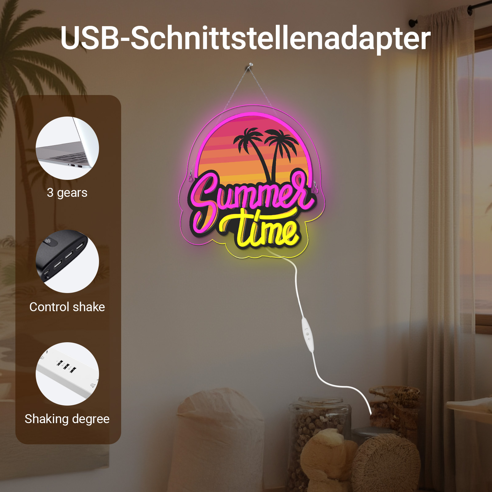 Summer Time Neon Sign UV Print - огляд і ціна Commercial Uv Printing